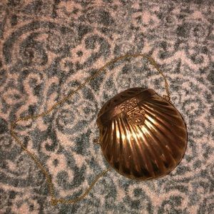 RARE 1920’s Metal Seashell Mini Purse